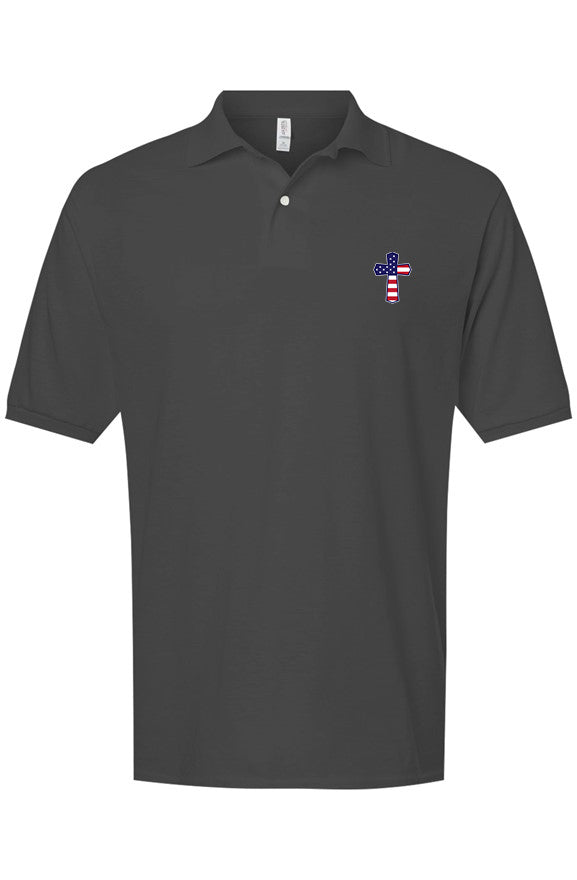 God N Country Patriotic Blended Polo